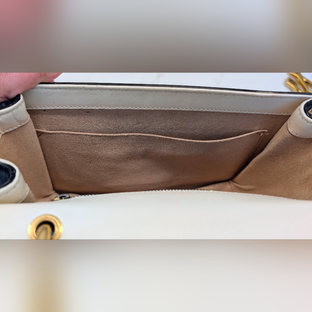 Gucci Black and Cream Queen Margaret  Bag - Picture 9 of 11